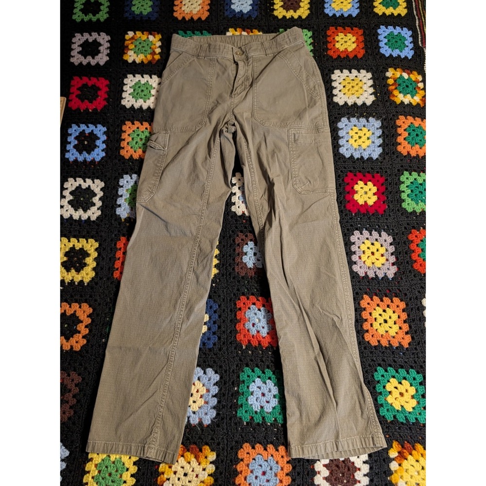 Duluth Trading Cargo Pants Womens 6 Regular 28x29 Khaki Outdoor Hiking